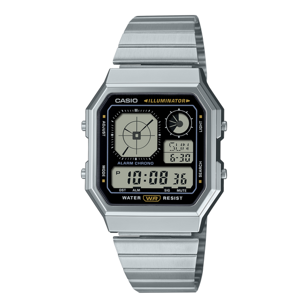 Reloj A130WE-1A Casio de caballero pulsera de metal digital — original con garantía, La Relojería GT