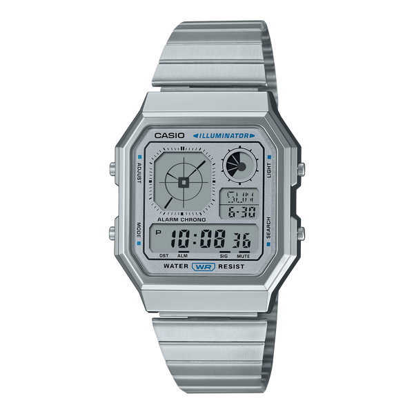 Reloj A130WE-7A Casio de caballero correa de metal — original con garantía, La Relojería GT
