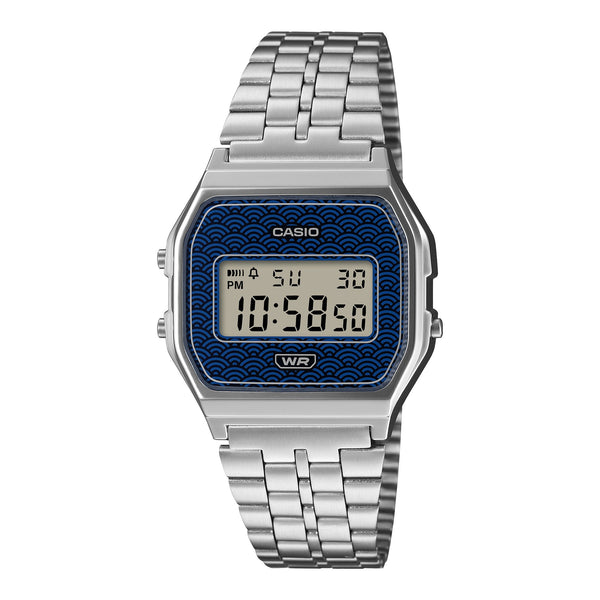 A159WEVJ-2 Reloj Casio Vintage unisex correa de metal - Acero Inoxidable Plateado