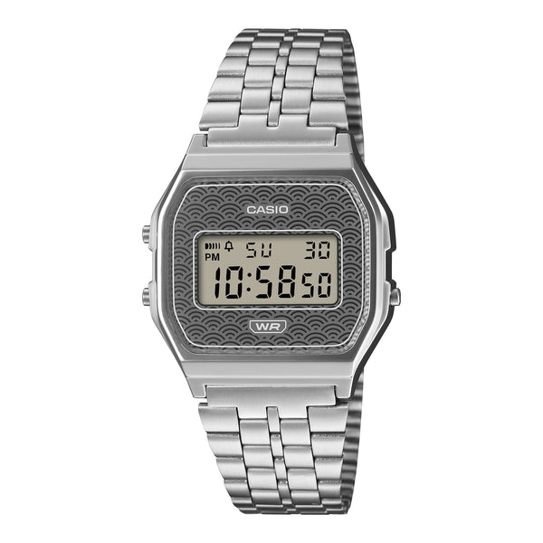 A159WEVJ-7 Reloj Casio Vintage unisex correa de metal - Acero Inoxidable Plateado