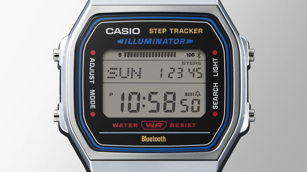 ABL-100WE-1B Casio reloj unisex con pulsera de metal con bluetooth — imagen 2 de 5