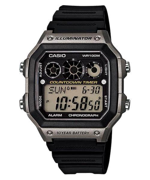 AE-1300WH-8AV Reloj Casio para Hombre, Illuminator 10 Años de Batería — original con garantía, La Relojería GT