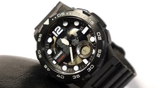 AEQ-100W-1AV Reloj Casio para Hombre, Hora Mundial 10 Años de Batería — imagen 2 de 4