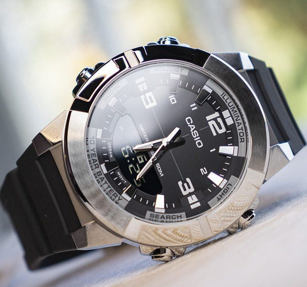 AMW-870-1AV Reloj Casio de caballero correa de caucho — imagen 2 de 3