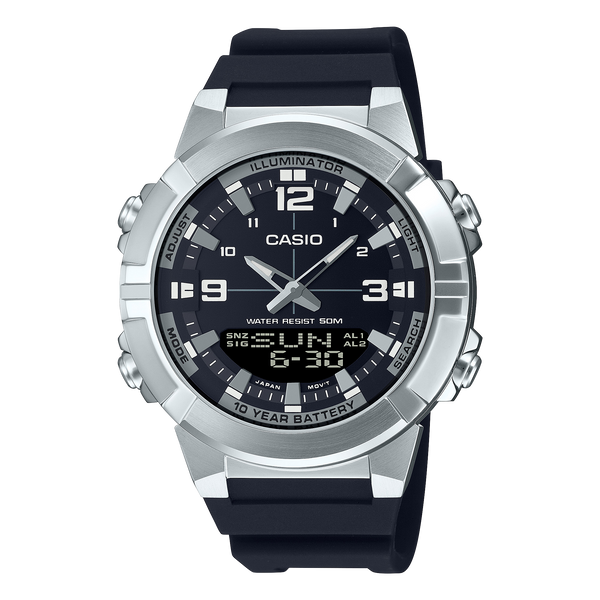 AMW-870-1AV Reloj Casio de caballero correa de caucho — original con garantía, La Relojería GT