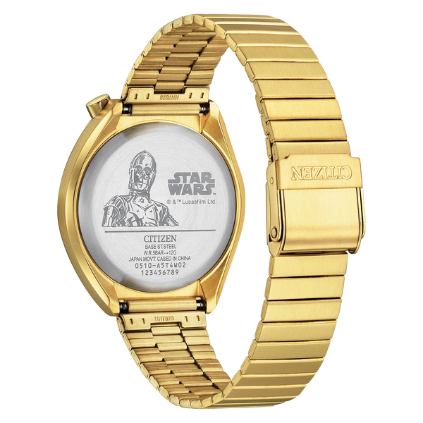 Reloj 51W Citizen Star Wars C-3PO de caballero pulsera de metal - Vista lateral