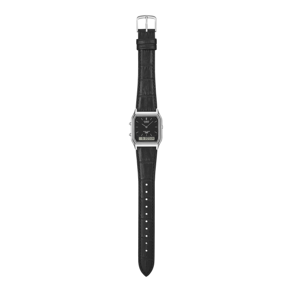 AQ-230EL-1A Reloj Casio Vintage de hombre pulsera de piel — imagen 2 de 3