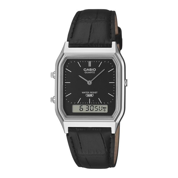 AQ-230EL-1A Reloj Casio Vintage de hombre pulsera de piel 30 mm — original con garantía, La Relojería GT