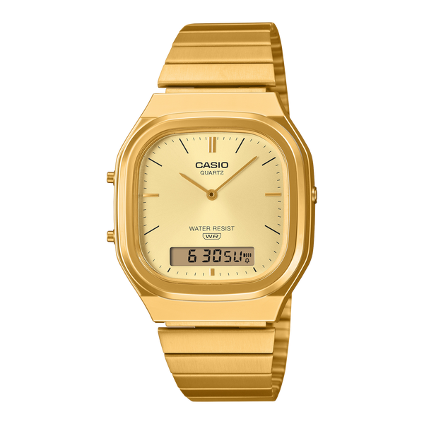 AQ-240EG-9A Reloj Casio Vintage unisex correa de metal 36 mm — original con garantía, La Relojería GT