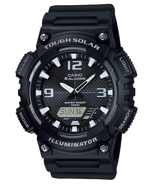 AQ-S810W-1AV Reloj Casio para Hombre, Tough Solar Illuminator 52 mm — original con garantía, La Relojería GT
