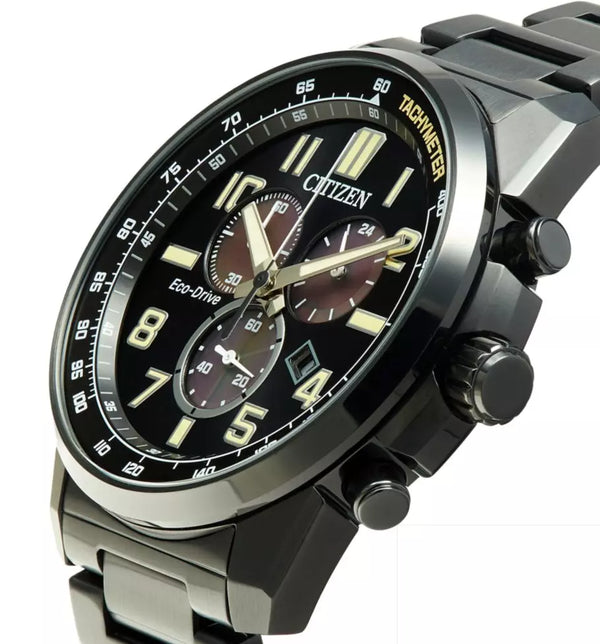51E Reloj Citizen Brycen Hombre Acero Negro - Vista lateral