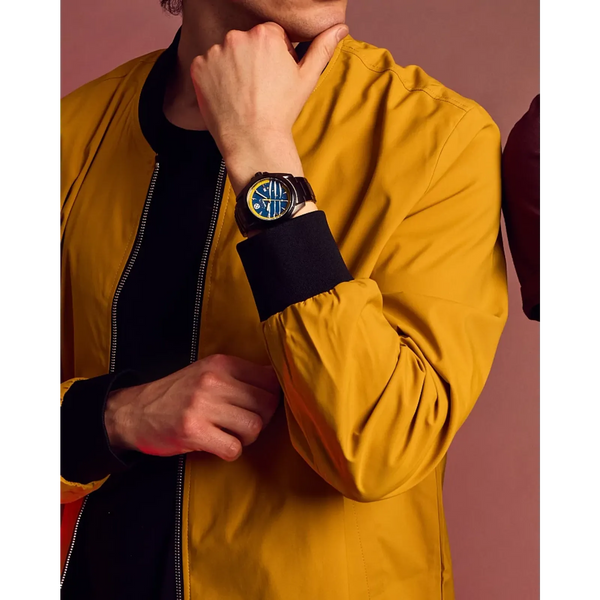 Reloj 66W Citizen Wolverine Edition Marvel Eco-drive de hombre pulsera de metal - Vista lateral