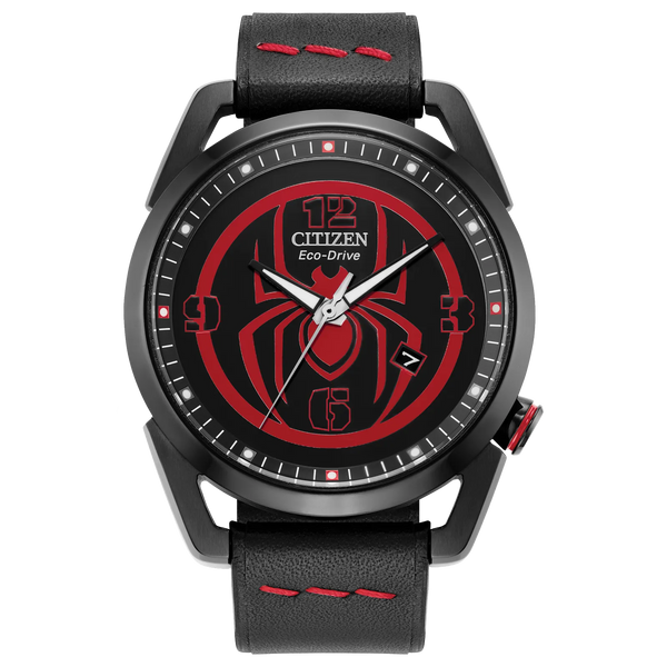 Reloj 00W Citizen Spider-Man Miles Morales Marvel Edition de caballero pulsera de piel Eco-drive - Reloj original en Guatemal