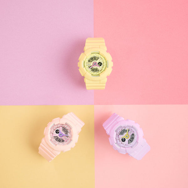 BA-110AH Reloj Baby-G Mujer Resina Amarillo - Vista lateral