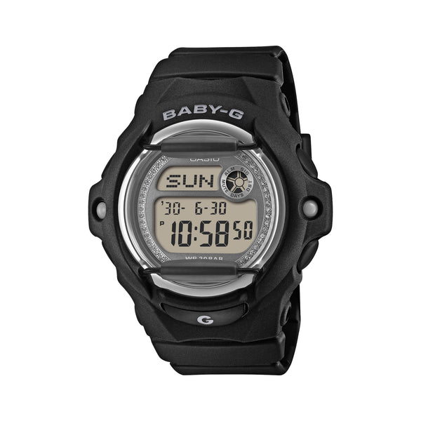 BG-169KB-1 Reloj Baby-G de mujer correa de caucho - Resina Negro