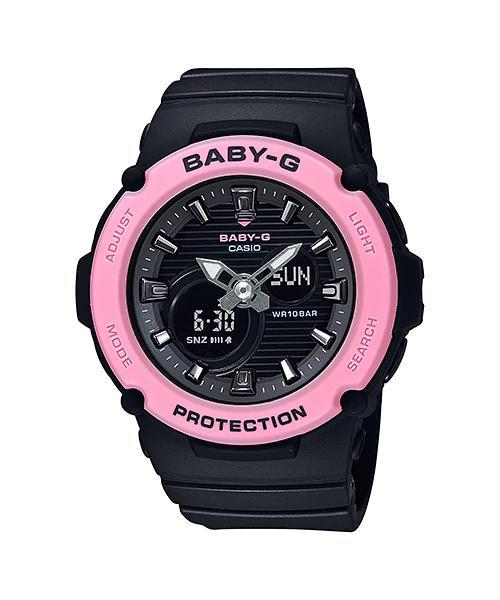 270 Reloj Baby-G Mujer Resina Negro con Rosa - Reloj original en Guatemala