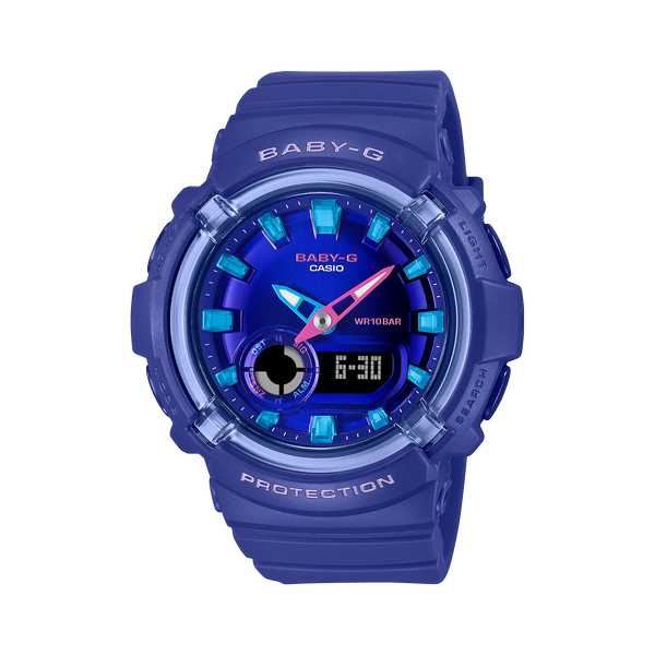 280DN-2A Reloj Baby-G Mujer Correa Resina Morado - Reloj original en Guatemala