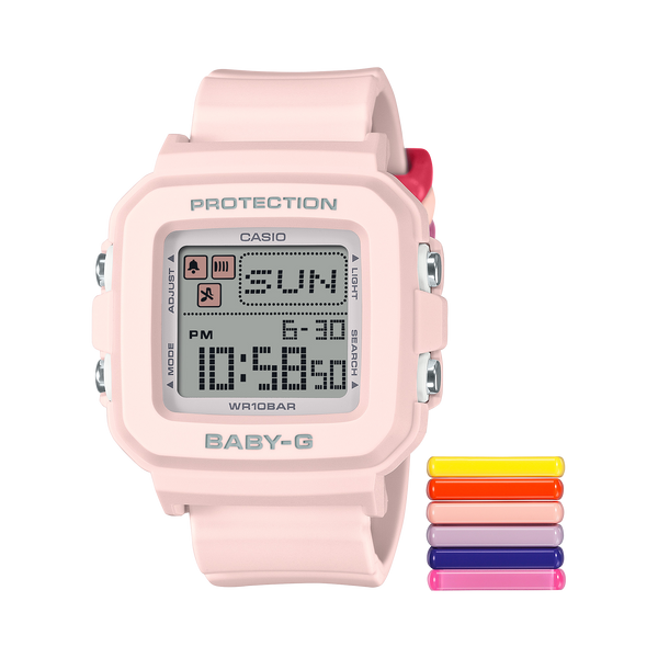 10L Reloj Baby-G Mujer Correa de Resina Rosa - Reloj original en Guatemala