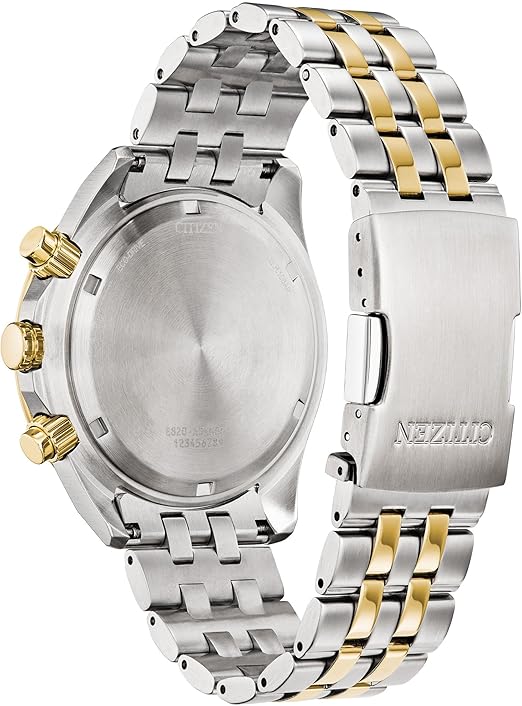 55H Citizen Reloj de Acero Inoxidable de hombre calendario perpetuo Eco-Drive - Vista lateral