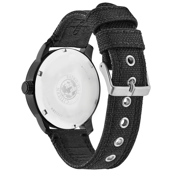 Reloj 00F Citizen Garrison de hombre pulsera de tela Eco-drive - Vista lateral