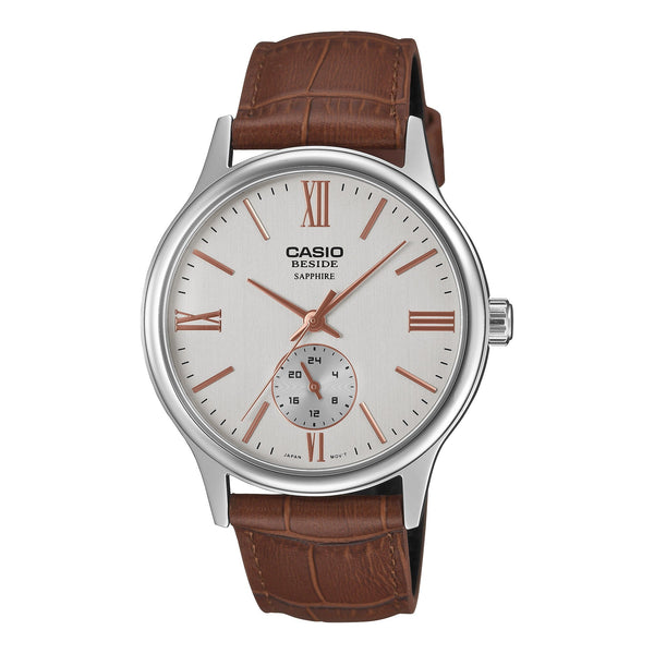 BMS-100L-5AV Reloj Casio de hombre correa de cuero — original con garantía, La Relojería GT