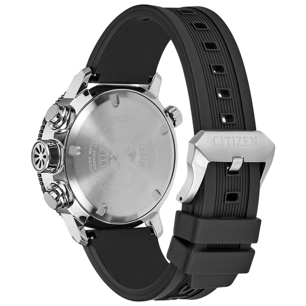 07E Reloj Citizen Promaster Hombre Correa Caucho Negro - Vista lateral