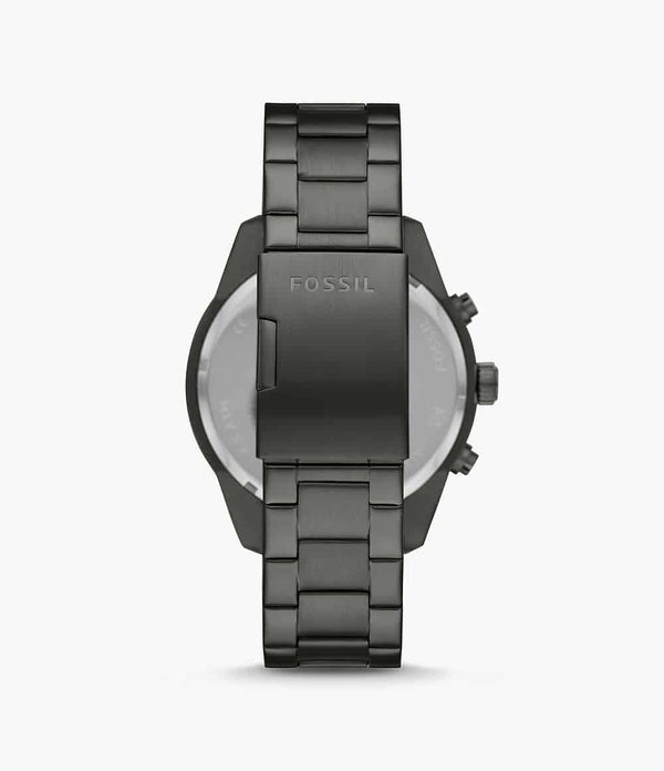 Reloj Fossil Brox Hombre Acero Gunmetal Esfera Marrón - Vista lateral