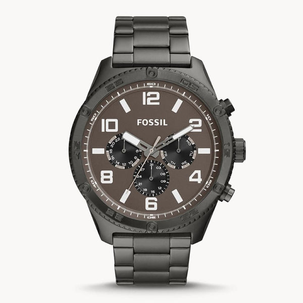 Reloj Fossil Brox Hombre Acero Gunmetal Esfera Marrón - Reloj original en Guatemala