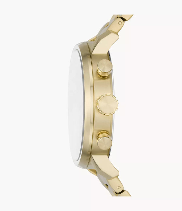 DE Reloj Fossil Rhett Hombre Metal Dorado - Vista lateral