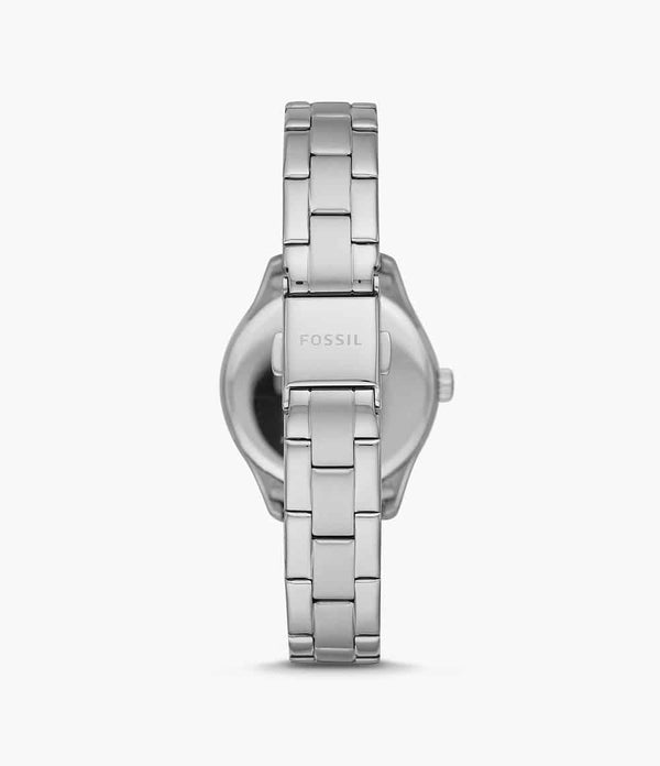Reloj Fossil Rye Mujer Acero Esfera Negra - Vista lateral
