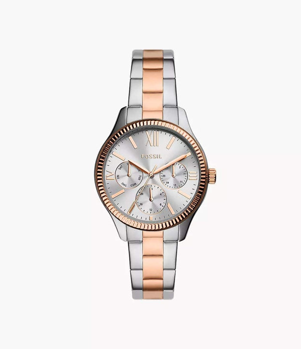 RYE Reloj Fossil Rye Mujer Acero Inoxidable Plateado - Reloj original en Guatemala