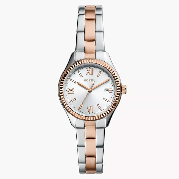 RYE-DE Reloj Fossil Rye Mujer Acero Inoxidable Bicolor - Reloj original en Guatemala