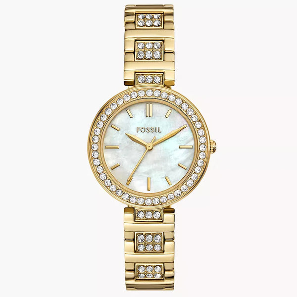 Reloj Fossil Karli Mujer Dorado con Cristales - Reloj original en Guatemala