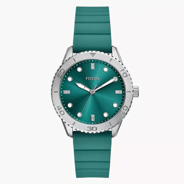 DE Reloj Fossil Dayle Mujer Correa Resina Verde - Reloj original en Guatemala