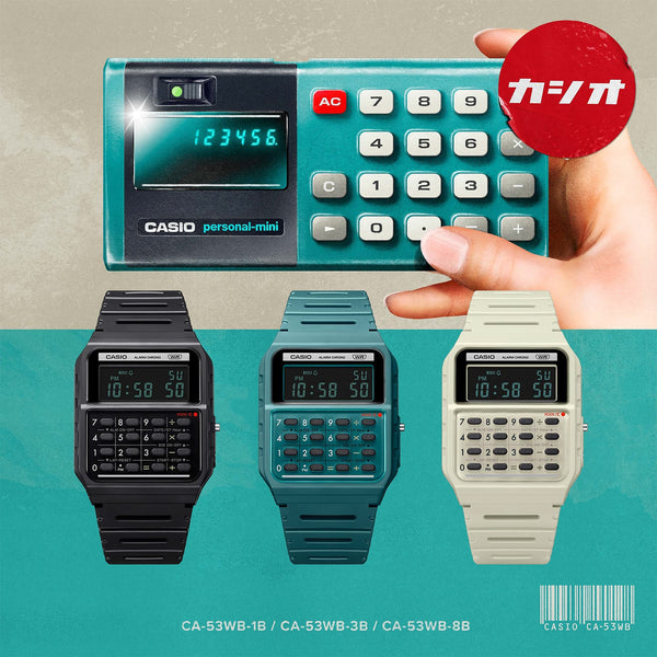 CA-53WB-1B Casio Reloj para caballero pulsera de caucho — imagen 2 de 5