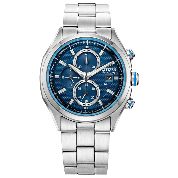 Reloj 54M Citizen Sport Casual Eco-drive de caballero pulsera de metal - Reloj original en Guatemala