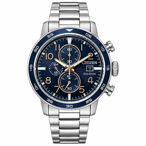 CA0647-52L Reloj Citizen Eco-Drive de hombre correa de metal - Acero Inoxidable Plateado