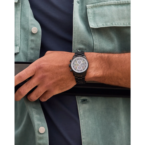 Reloj 53X Citizen Nighthawk Eco-drive de hombre correa de metal - Vista lateral