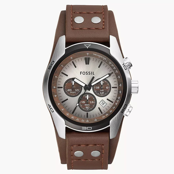 Reloj Fossil Coachman Hombre Correa Cuero Marrón - Reloj original en Guatemala