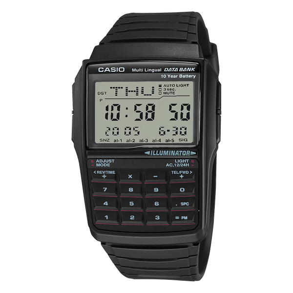 DBC-32-1A Reloj Casio para Caballero, Illuminator Data Bank 10 Años de Batería — original con garantía, La Relojería GT