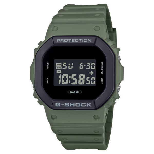 DW-5610UU Reloj G-Shock Hombre Resina Verde Militar - Reloj original en Guatemala