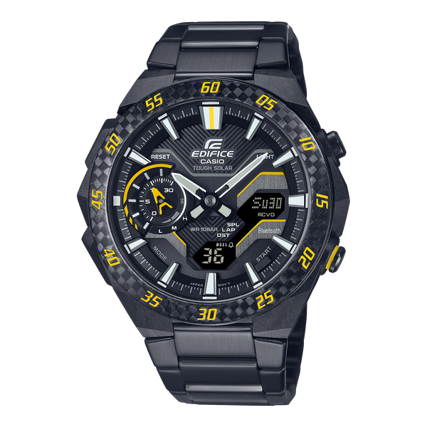 2200RC Reloj Edifice Hombre Brazalete Metal Negro - Reloj original en Guatemala