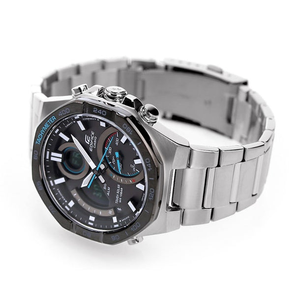 950DB Reloj Edifice Hombre Acero Esfera Negra - Vista lateral