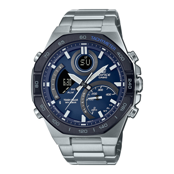 950DB Reloj Edifice Hombre Correa de Acero Esfera Azul - Reloj original en Guatemala