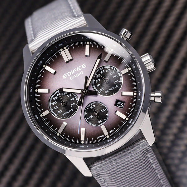 EFR-575C-8A Reloj Edifice de hombre correa de tela