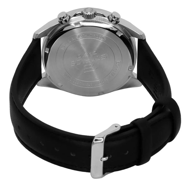 650L Reloj Edifice Hombre Correa Piel Negro - Vista lateral