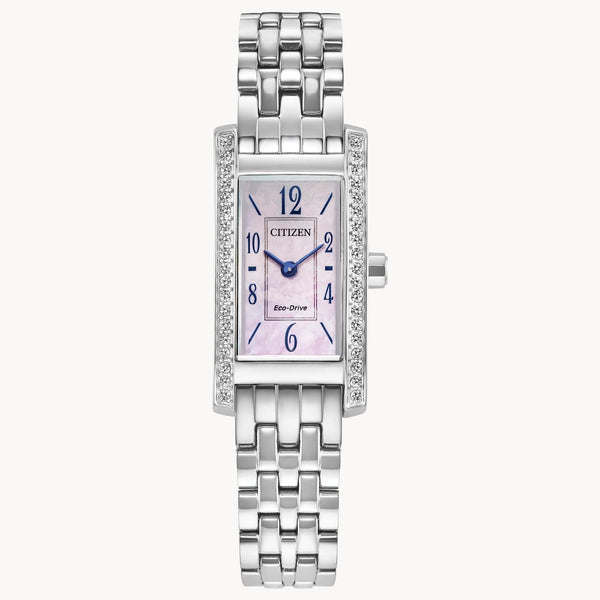 EG7110-54Y Reloj Citizen Eco-Drive Petite Palidoro de dama correa de metal - Acero Inoxidable Plateado