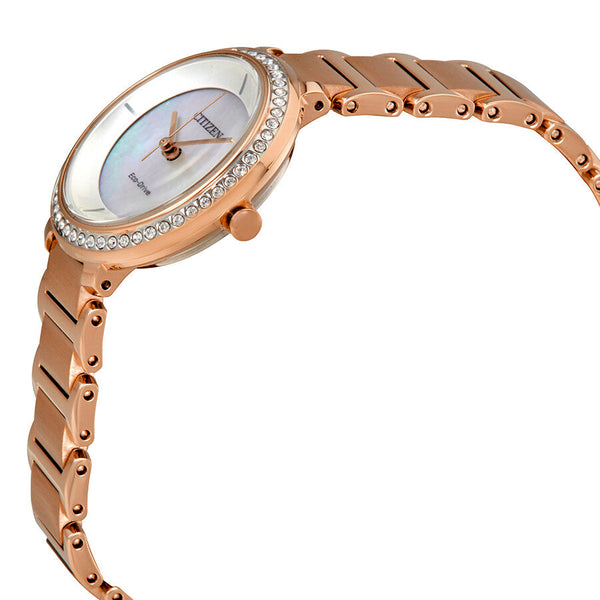 Reloj Citizen Silhouette Crystal Mujer Acero Oro - Vista lateral