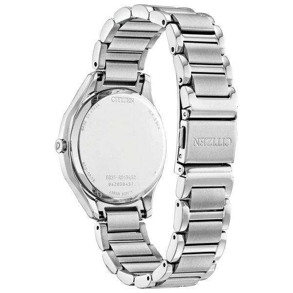 50L Reloj Citizen Eco-Drive Mujer Correa de Acero Azul - Vista lateral
