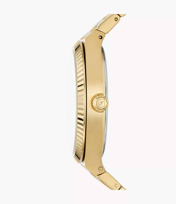 Reloj Fossil Scarlette Mujer Pulsera Acero Dorado - Vista lateral